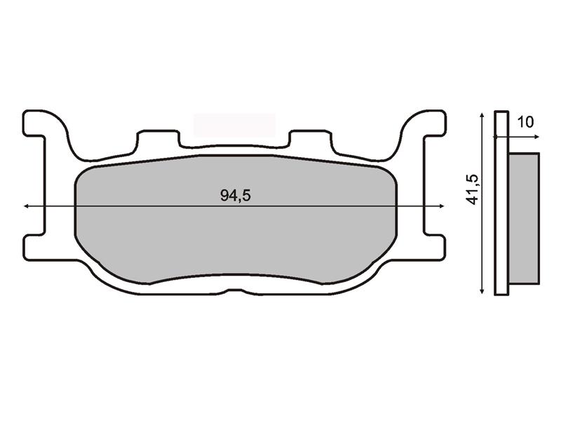 Zavorne ploščice RMS Yamaha Majesty 250 l.96-99