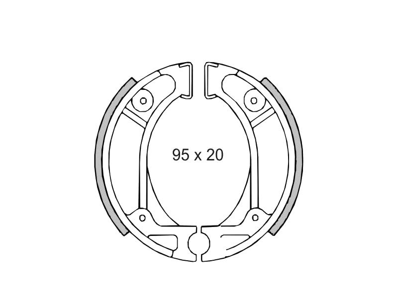 Zavorne obloge RMS Honda Vison, Kymco