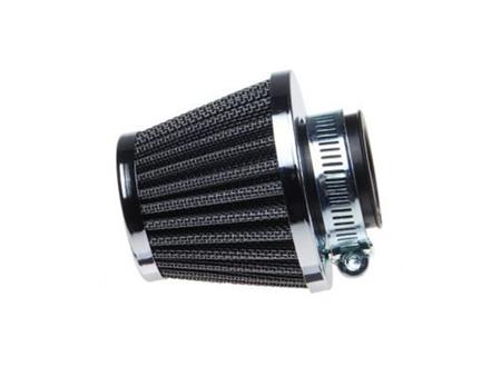 Zračni filter športni WM High performance z ravnim priključkom premera 35mm kromiran