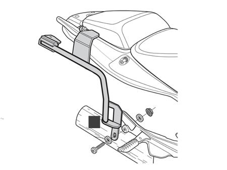 Nosilec kovčka SHAD 3P sistem za HONDA CBF600 S/N l.04-12