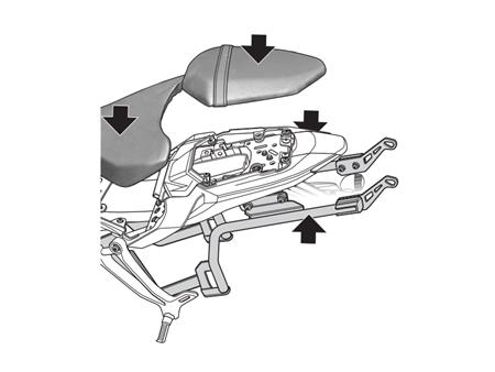 Nosilec kovčka SHAD 3P sistem za YAMAHA MT07 TRACER l.16-17