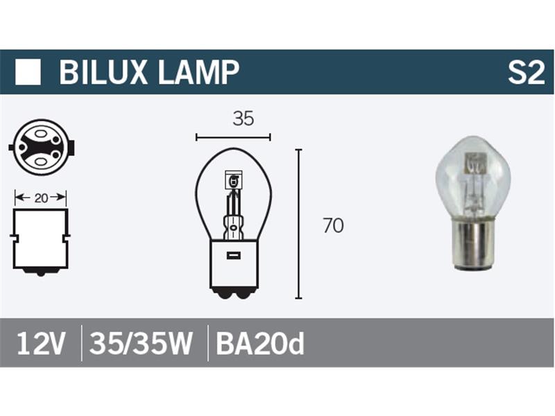 Žarnica SPX S2 B20d 12V 35/35W