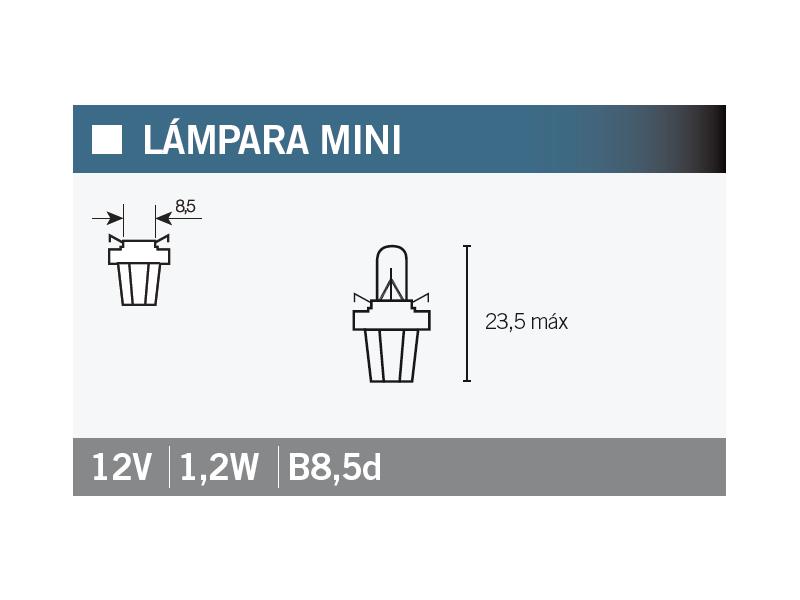 Žarnica Osram 2721MF 12V 1,2W