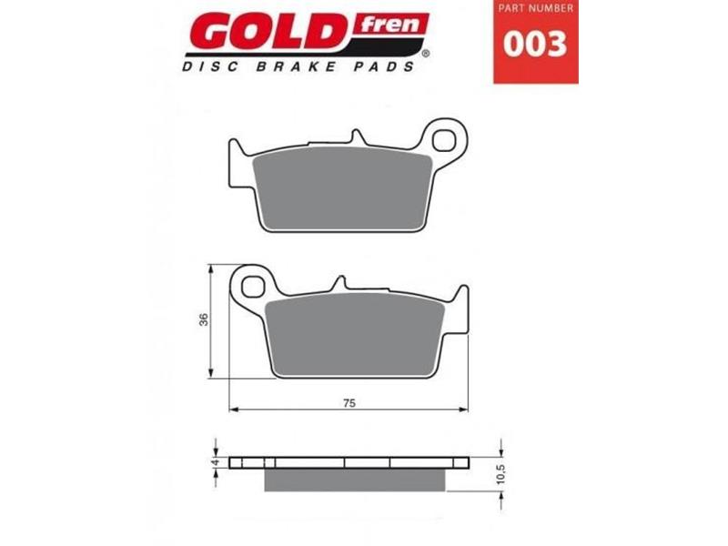 Zavorne ploščice GOLDFREN 003 S33