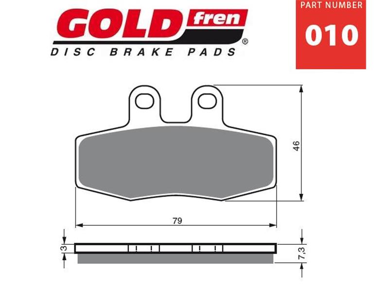 Zavorne ploščice GOLDFREN 010 S3