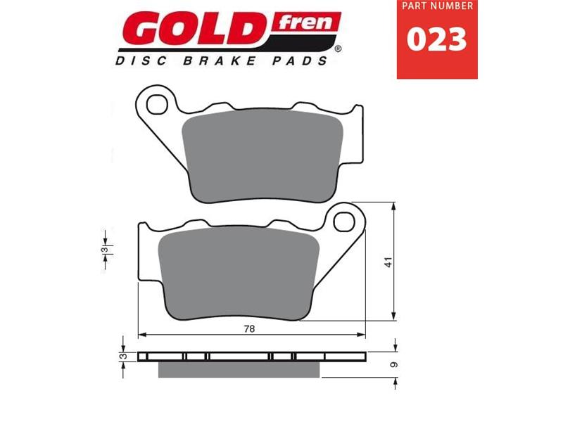 Zavorne ploščice GOLDFREN 023 K5-LX