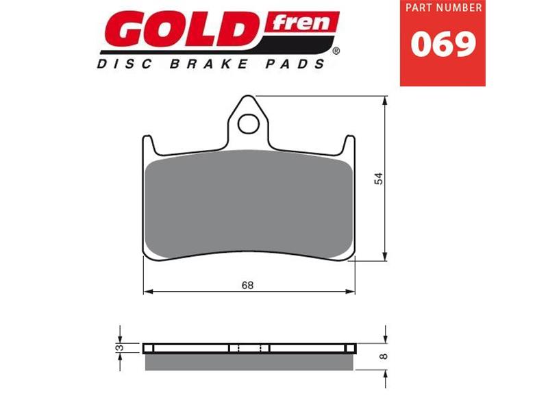 Zavorne ploščice GOLDFREN 069 AD