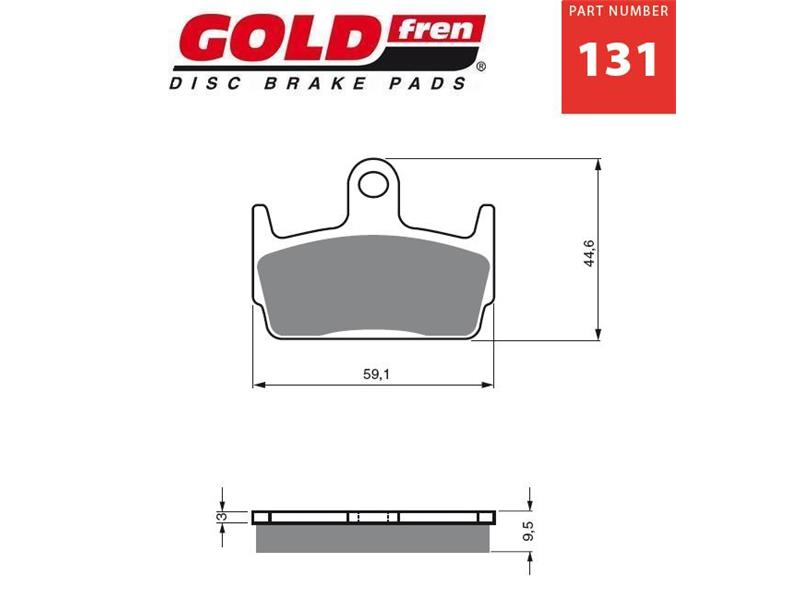 Zavorne ploščice GOLDFREN 131 AD