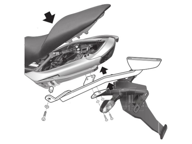 Nosilec kovčka SHAD za KAWASAKI ER6 N-F l.09-11