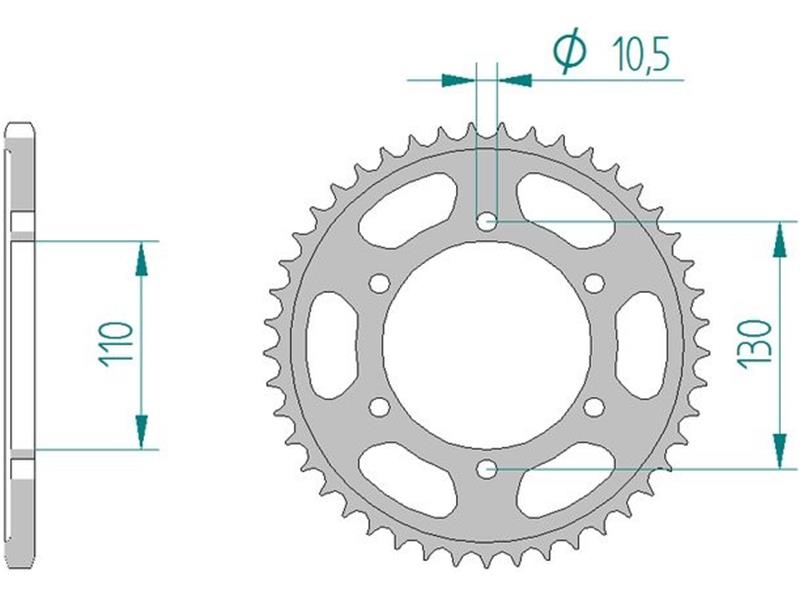 Zadnji zobnik AFAM 12815-47 (525)