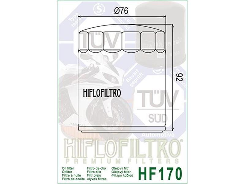 Oljni filter HIFLO črn HF 170B