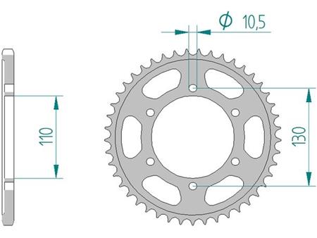 Zadnji zobnik AFAM 12815-47 (525)