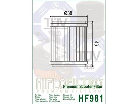 Oljni filter HIFLO HF 981