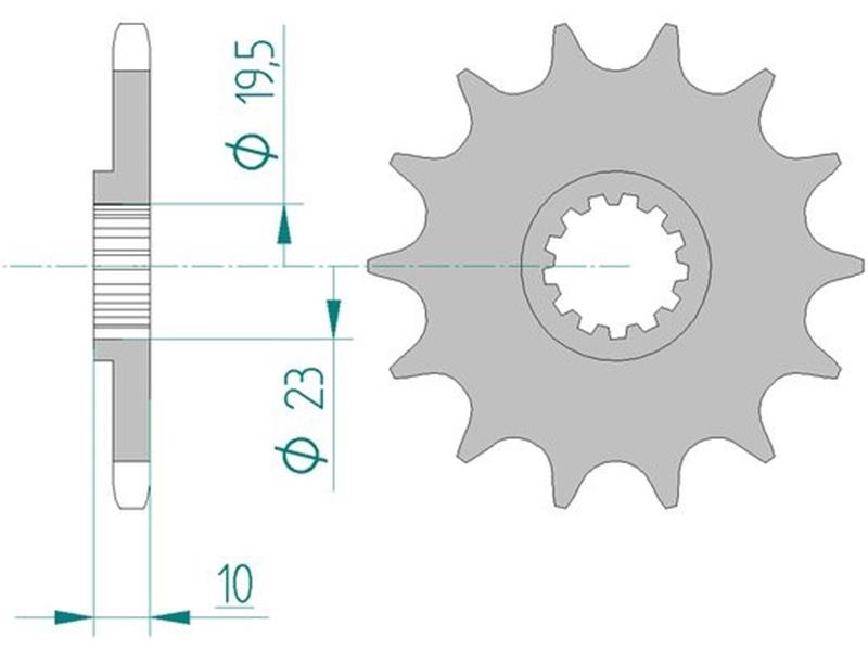 Sprednji zobnik AFAM 22303-15 (520)