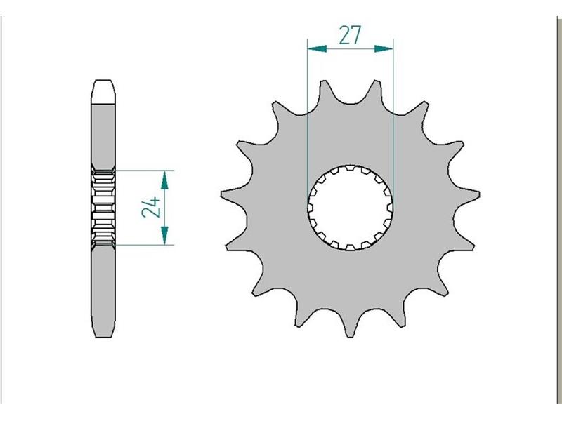 Sprednji zobnik AFAM 22900-18 (530)