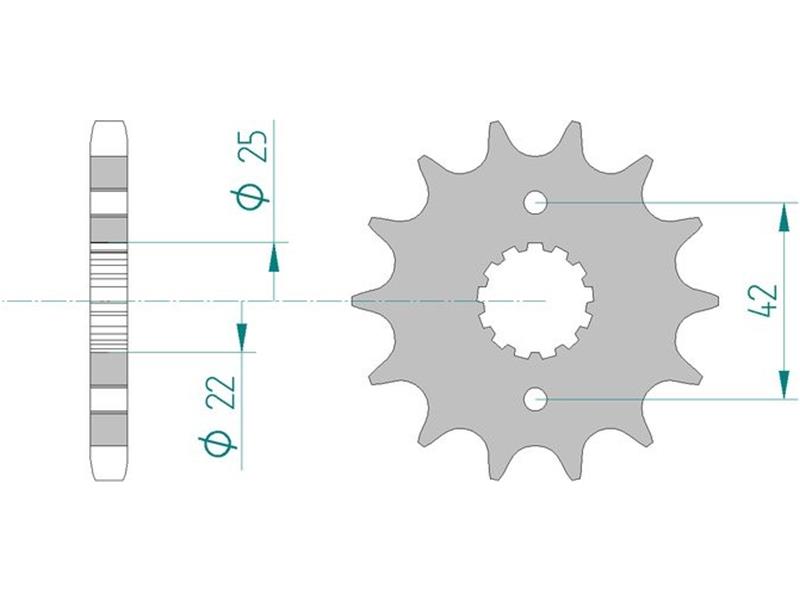 Sprednji zobnik AFAM 24500-15 (530)