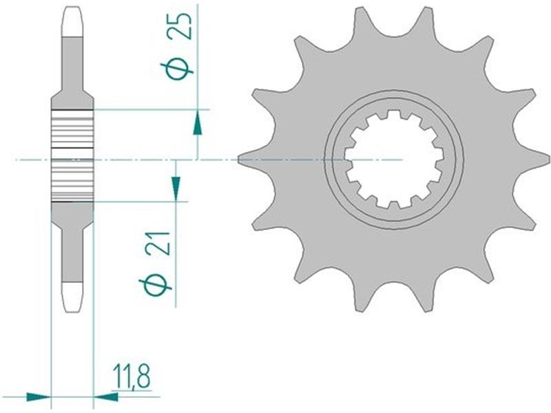 Sprednji zobnik AFAM 64302-14 (520)