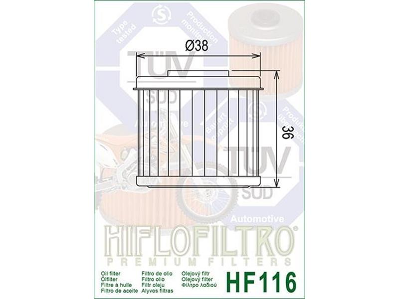 Oljni filter HIFLO HF 116