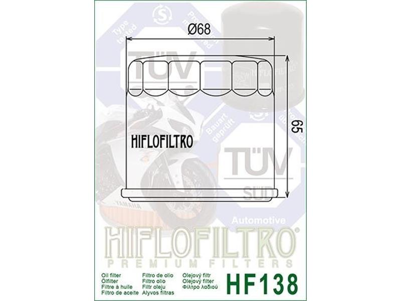 Oljni filter HIFLO kromiran HF 138C