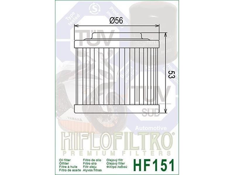 Oljni filter HIFLO HF 151