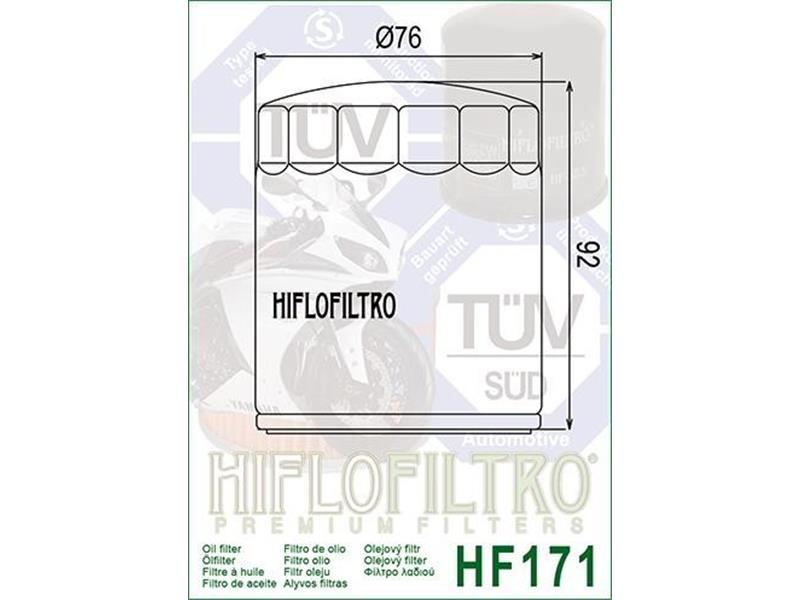 Oljni filter HIFLO črn HF 171B