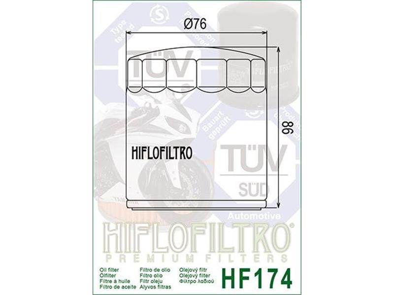 Oljni filter HIFLO kromiran HF 174C