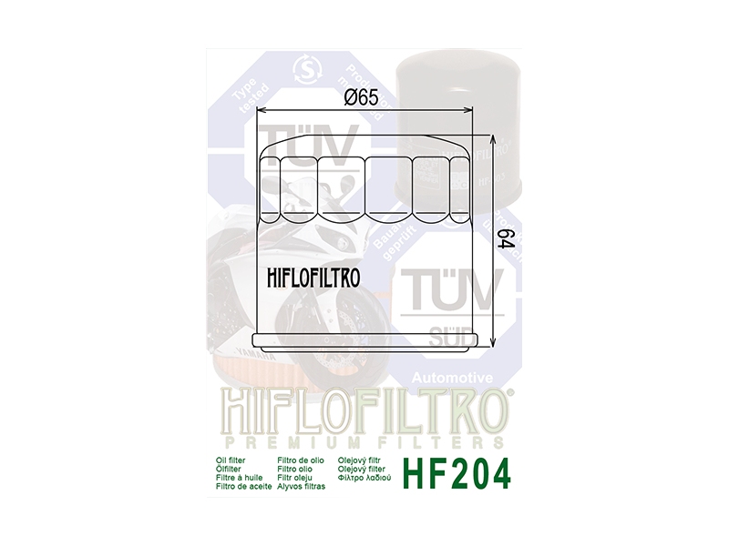Oljni filter HIFLO kromiran HF 204C