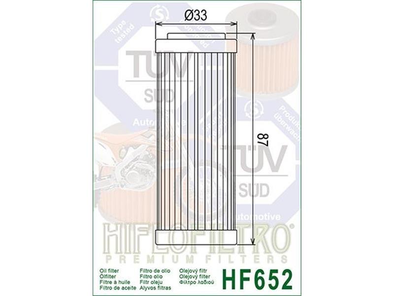 Oljni filter HIFLO HF 652
