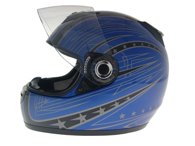 Motoristična čelada Wachmann WA20 EQUES modra grafika L (ROLL2954516)
