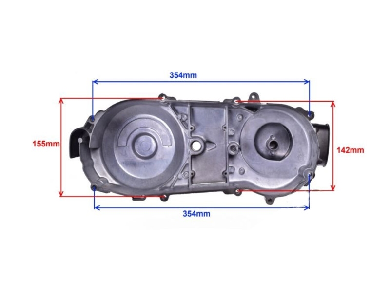 Pokrov motorja (agregata, variomata, sklopke) WM GY CHINA 4T 125-150ccm 410mm