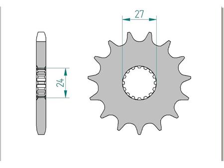 Sprednji zobnik AFAM 22900-17 (530)