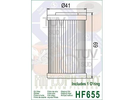 Oljni filter HIFLO HF 655