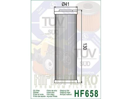 Oljni filter HIFLO HF 658 zamenjava HF 650
