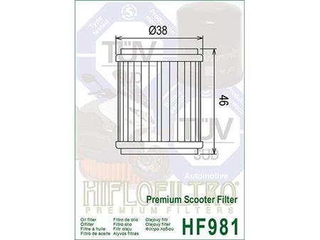 Oljni filter HIFLO HF 981