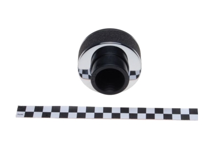 Zračni filter športni WM penasti z ravnim priključkom premera 32mm kromiran