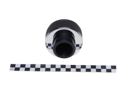 Zračni filter športni WM penasti z ravnim priključkom premera 46mm kromiran