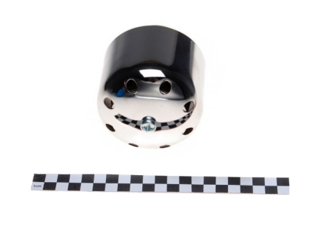 Zračni filter športni WM majhen (v ohišju) z ravnim priključkom premera 35mm kromiran