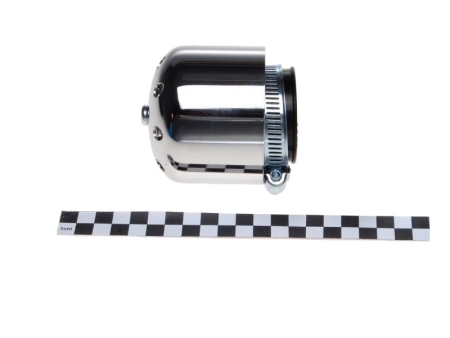 Zračni filter športni WM majhen (v ohišju) z ravnim priključkom premera 38mm kromiran