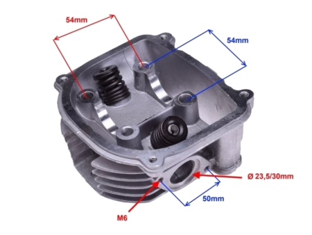 Glava cilindra (valja) 125ccm WM z ventili GY6 CHINA 4T