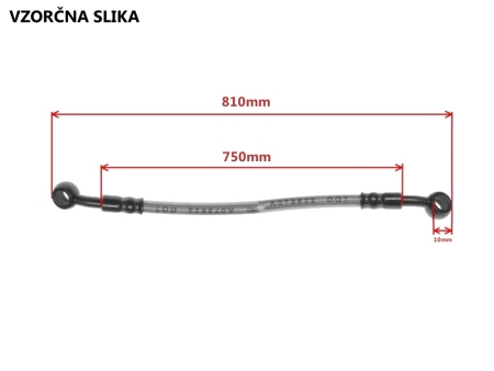 Zavorna cev zadnje zavore (cev zavorne tekočine) WM 800mm ATV200