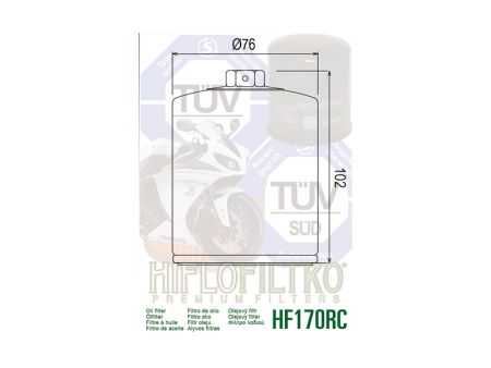Oljni filter HIFLO RACING kromiran HF 170CRC
