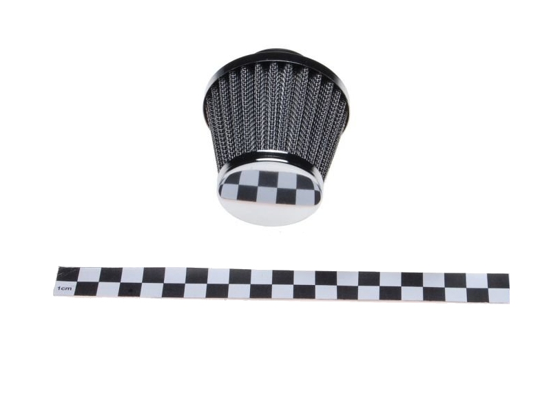 Zračni filter športni WM z ravnim priključkom premera 46mm kromiran