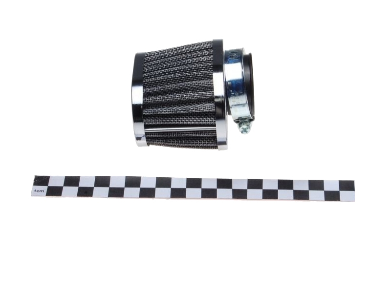 Zračni filter športni WM visok z ravnim priključkom premera 35mm kromiran
