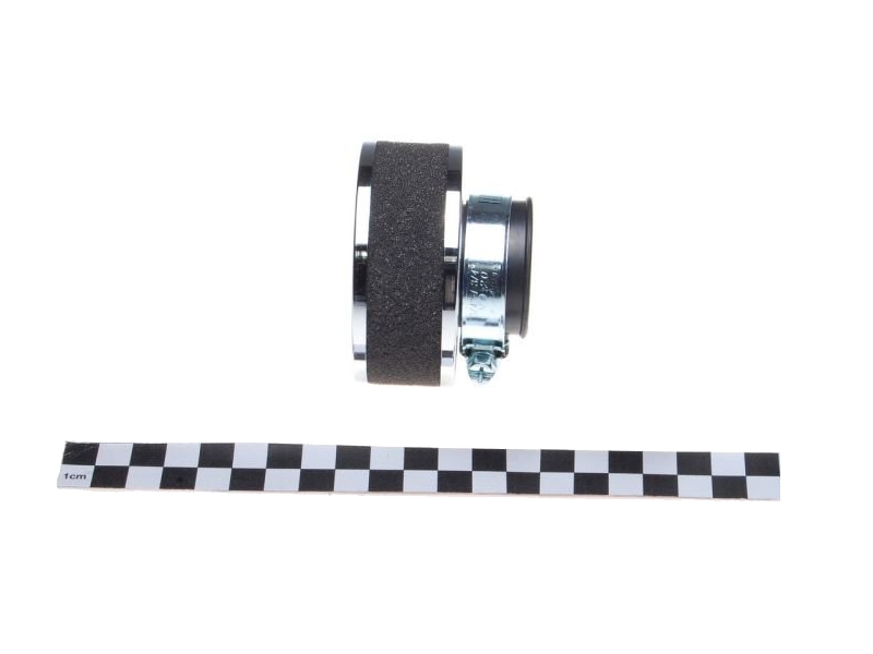 Zračni filter športni WM penasti z ravnim priključkom premera 38mm kromiran