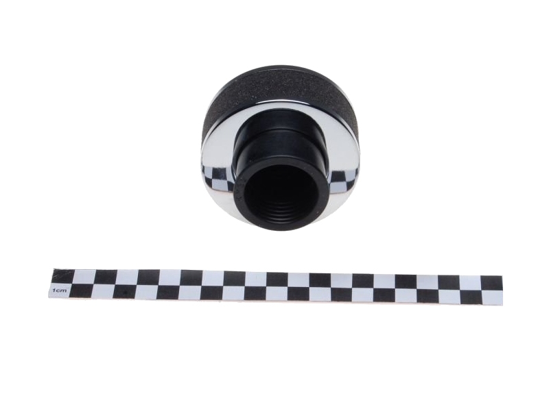 Zračni filter športni WM penasti z ravnim priključkom premera 38mm kromiran