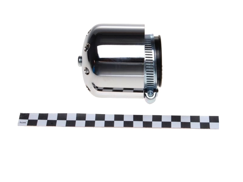 Zračni filter športni WM majhen (v ohišju) z ravnim priključkom premera 28mm kromiran