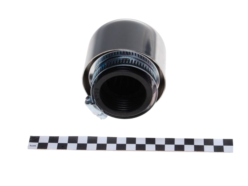 Zračni filter športni WM majhen (v ohišju) z ravnim priključkom premera 35mm kromiran