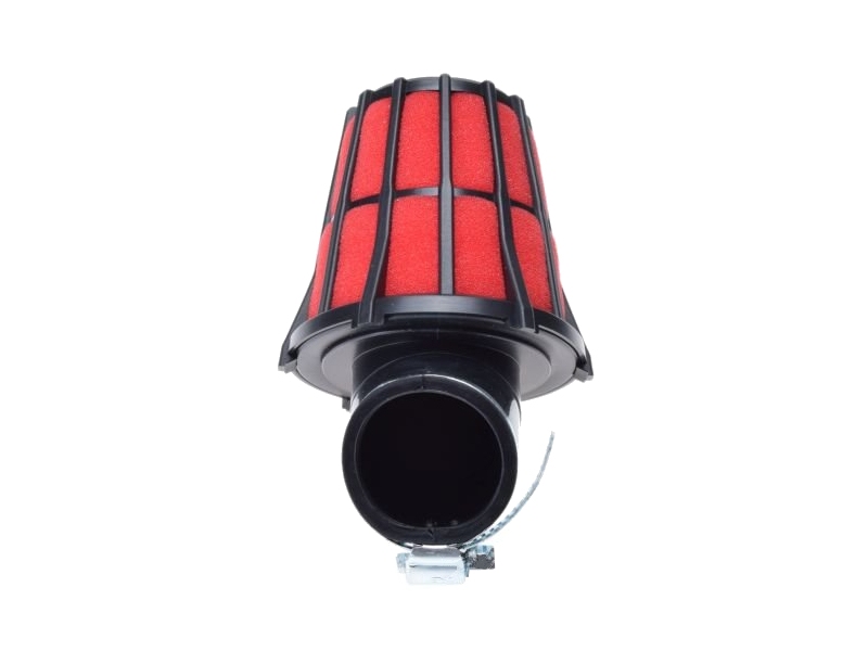 Zračni filter športni WM High performance s priključkom premera 38mm 45° rdeč