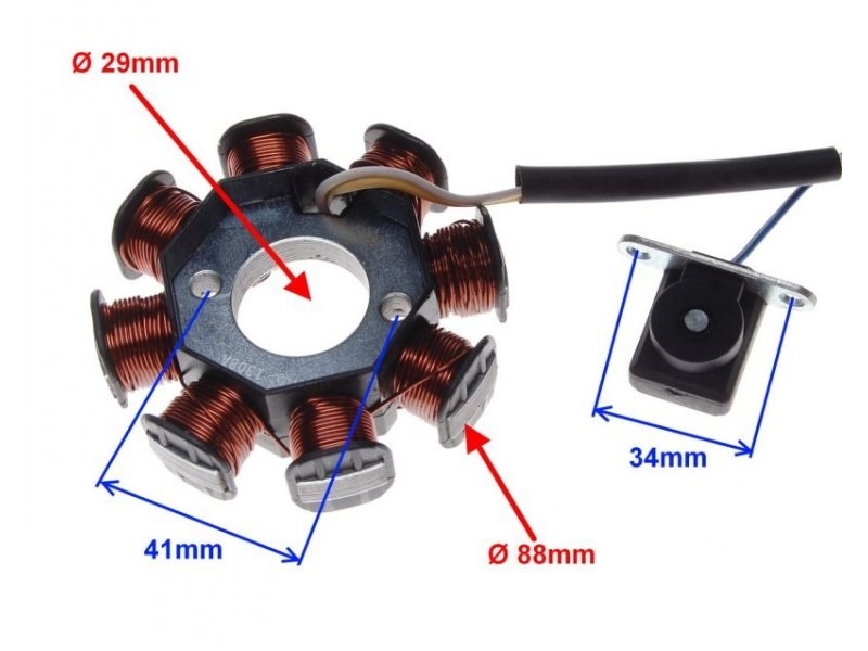 Stator (navitje) WM INCA Sprint 4T