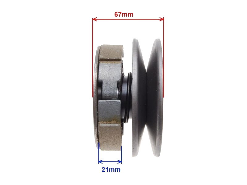 Jermenica komplet (sklopka) s pokrovom (zvonom,ohišjem,bobnom sklopke) WM Yamaha Mio 50 112mm